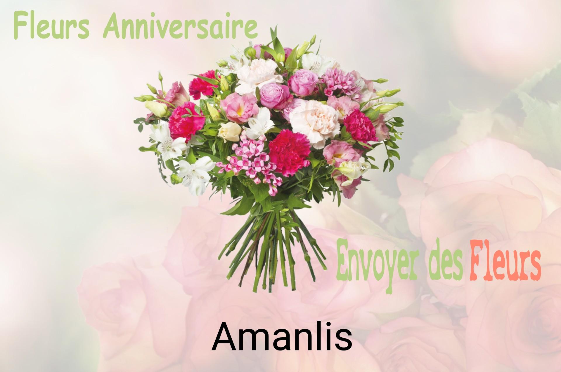 Bouquet de fleurs d’anniversaire livré à Amanlis
